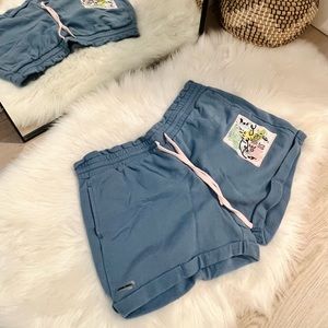 Disney Star Wars blue women’s sweat shorts 2 of 2